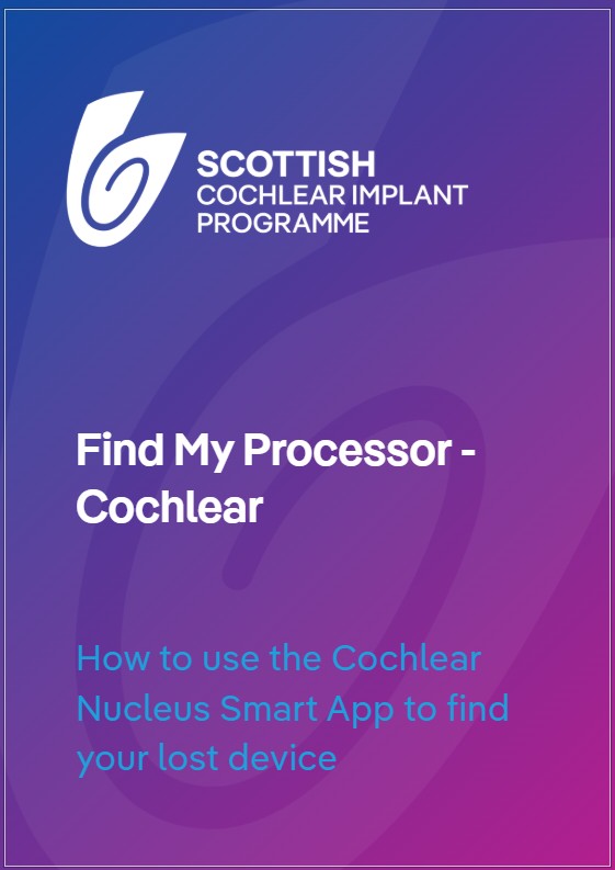 Cochlear Software Screenshots Wearing Your Processor | Scottish Cochlear Implant Programme